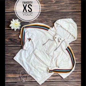 Faherty rainbow stripe hoodie